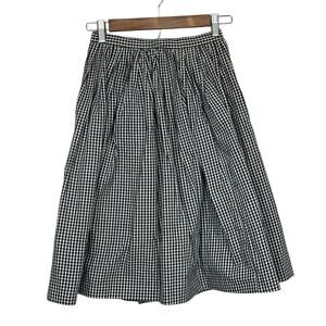 Vintage Fritzi of Califorina 60's Gingham Circle Skirt Side Zip Cottagecore